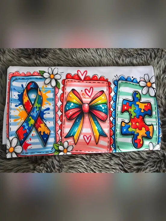 Autism Awareness Graphic Tee - White Womens Size Large New✨️ - Picture 5 of 6